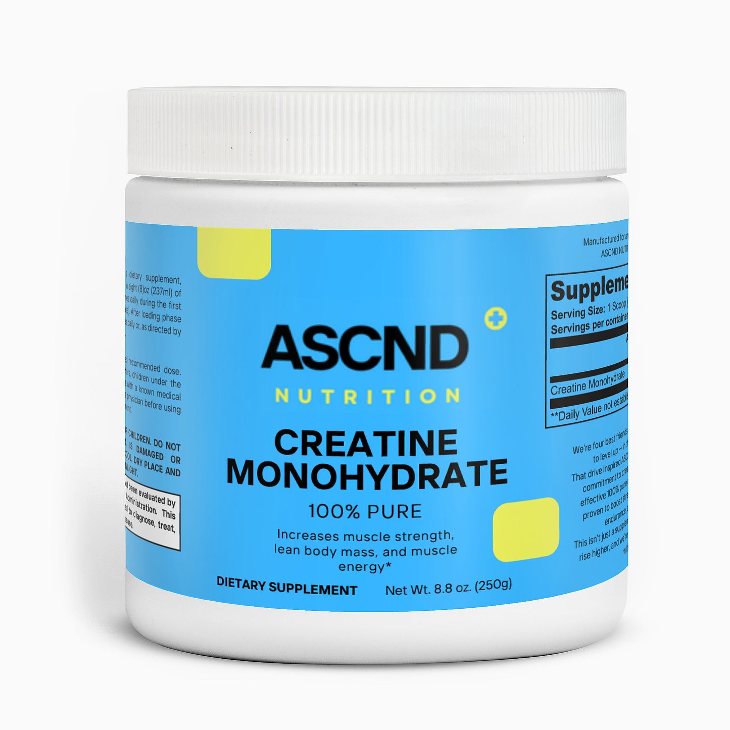 ASCND Creatine Monohydrate — 100% Pure Performance Fuel
